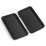 Voir la diapositive 4 : Domo Croque-gaufre-grill 3en1 1000w argent/noir - do9136c