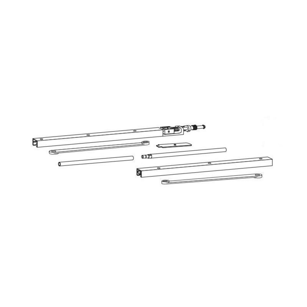 DORMA Kit bandeau à encastrer G96 GSR SUP 700 mm DORMA 52001801