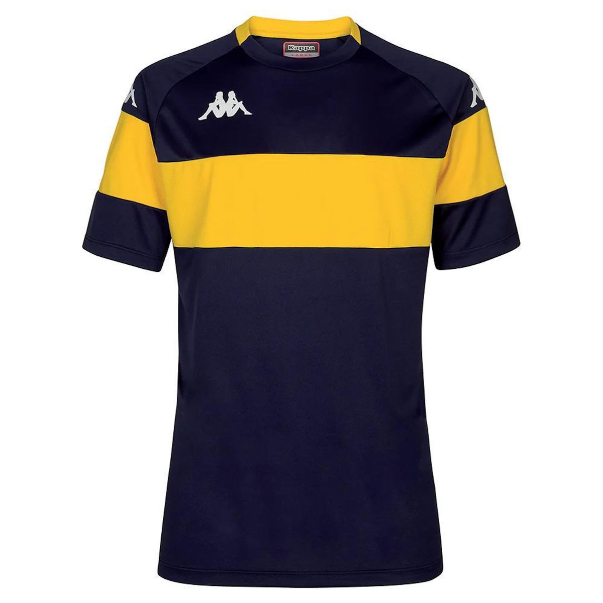KAPPA T-Shirt de Sport Marine/Jaune Homme Kappa Dareto