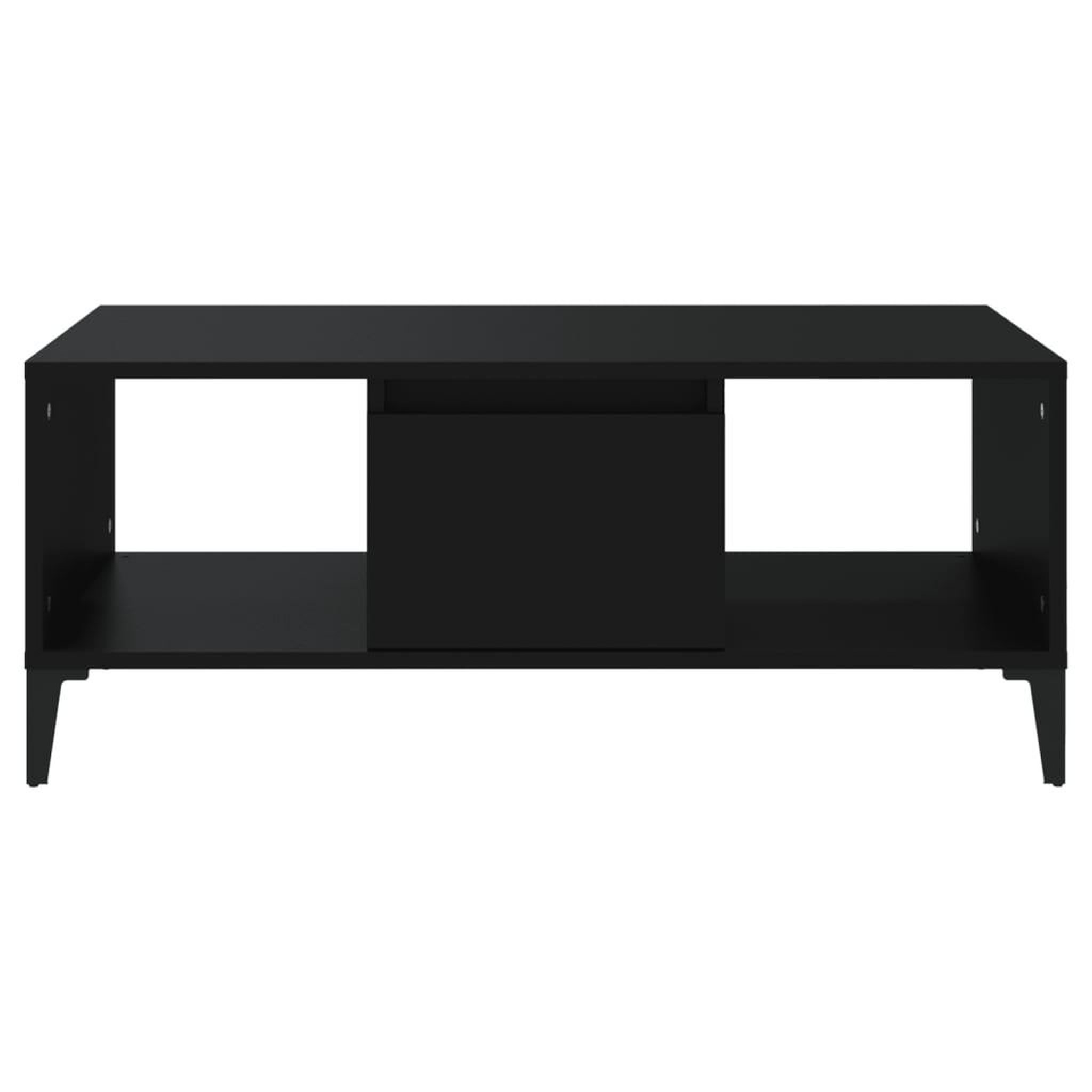 Voir la diapositive 5 : VIDAXL Table basse Noir 90x50x36,5 cm Bois d'ingenierie