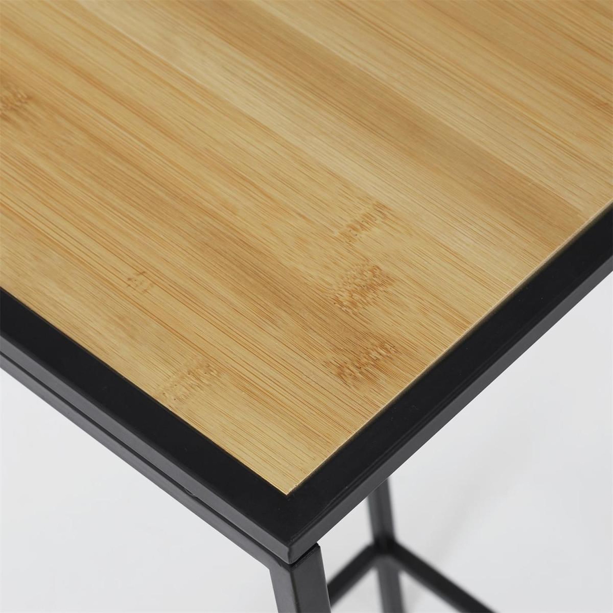 Voir la diapositive 3 : The Home Deco Factory Sellette design bambou  rosa  70cm noir & beige
