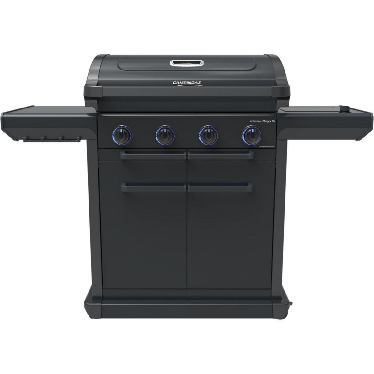 CAMPINGAZ Barbecue gaz Onyx 4S noir 4 brûleurs sur chariot, 72x46 cm