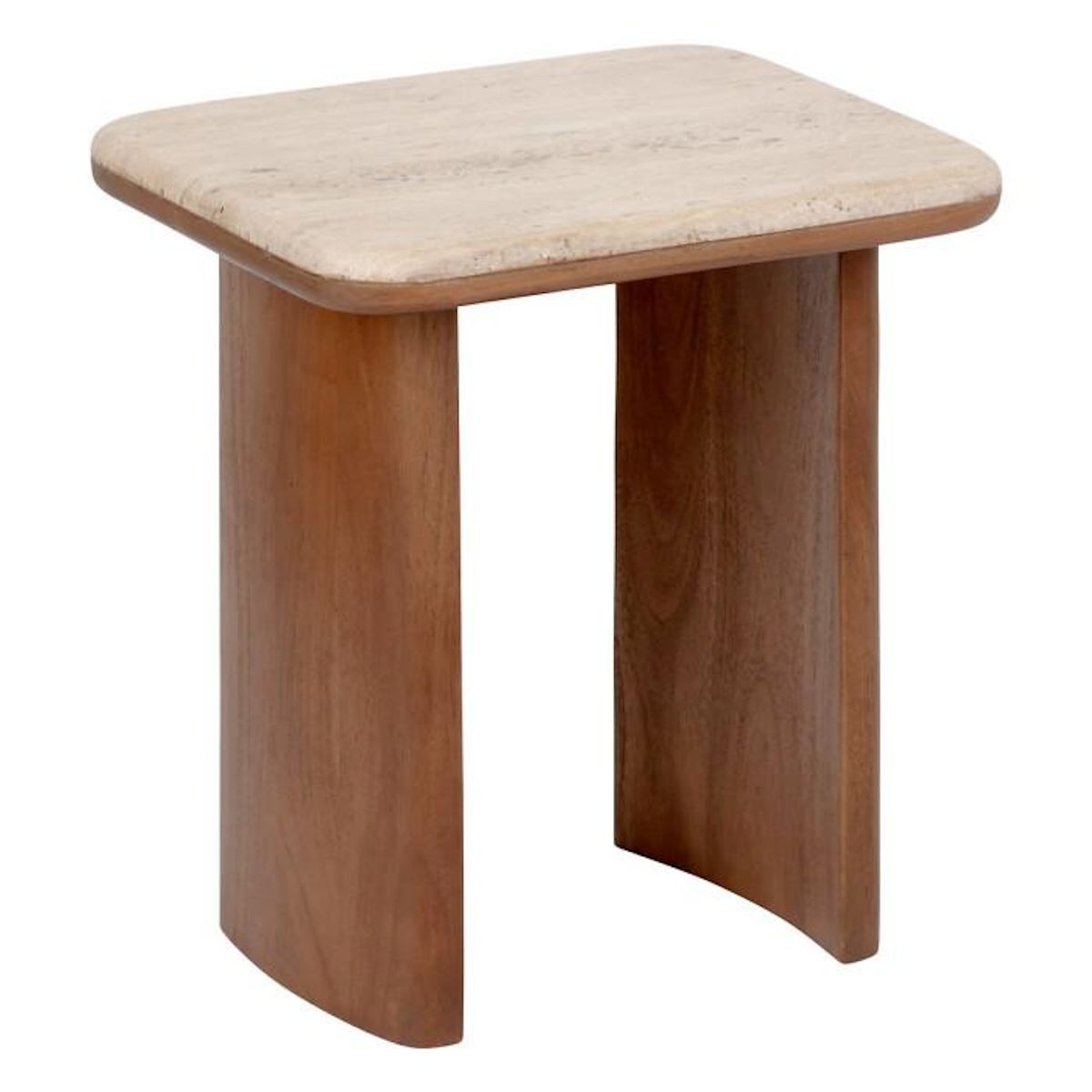 ATMOSPHERA Lot de 2 Tables d'Appoint en Bois  Jivan  60cm Marron