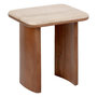 Voir la diapositive 3 : ATMOSPHERA Lot de 2 Tables d'Appoint en Bois  Jivan  60cm Marron