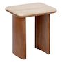 Voir la diapositive 3 : ATMOSPHERA Lot de 2 Tables d'Appoint en Bois  Jivan  60cm Marron