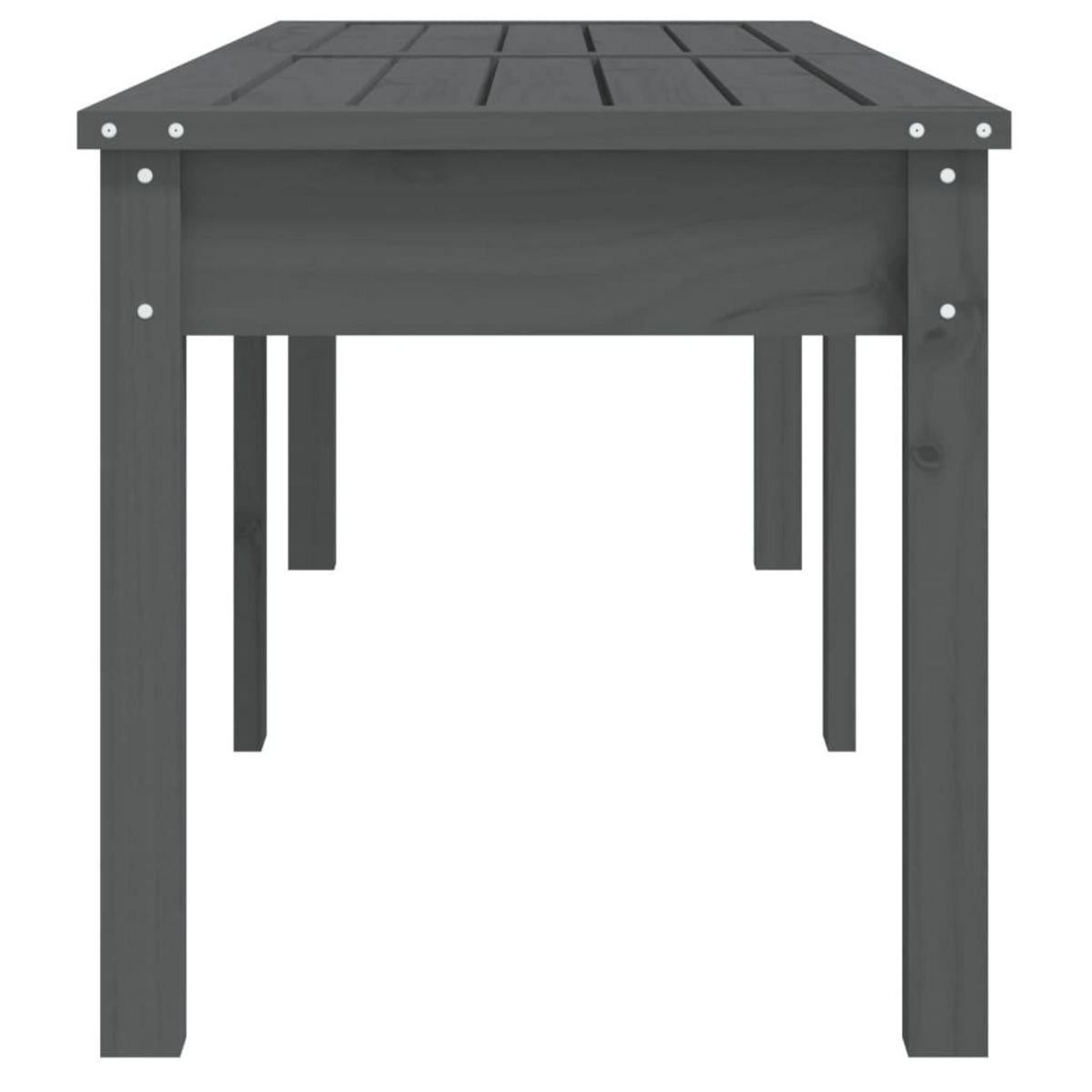 VIDAXL Banc de jardin a 2 places gris 159,5x44x45cm bois massif de pin