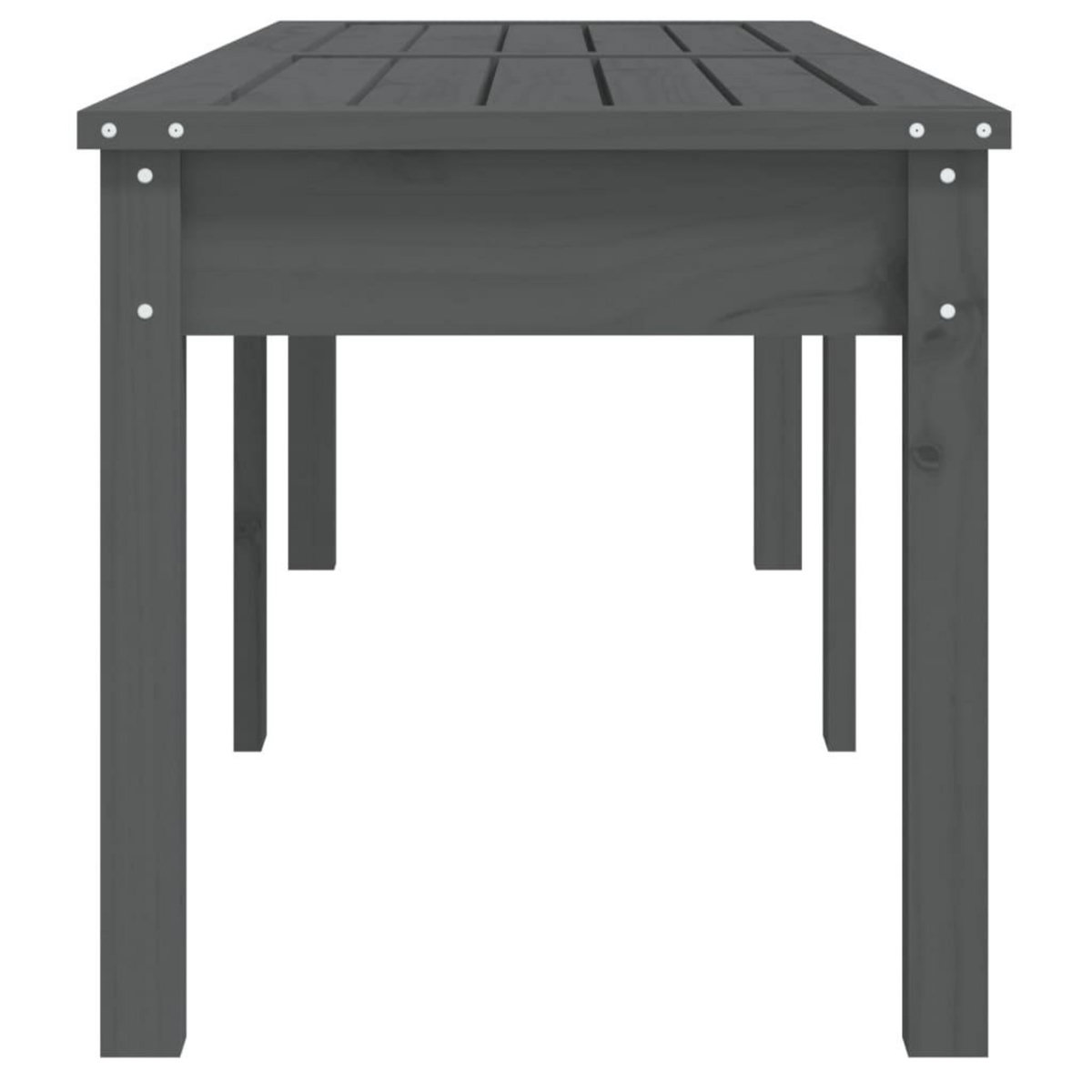VIDAXL Banc de jardin a 2 places gris 159,5x44x45cm bois massif de pin