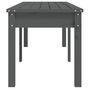 Voir la diapositive 5 : VIDAXL Banc de jardin a 2 places gris 159,5x44x45cm bois massif de pin
