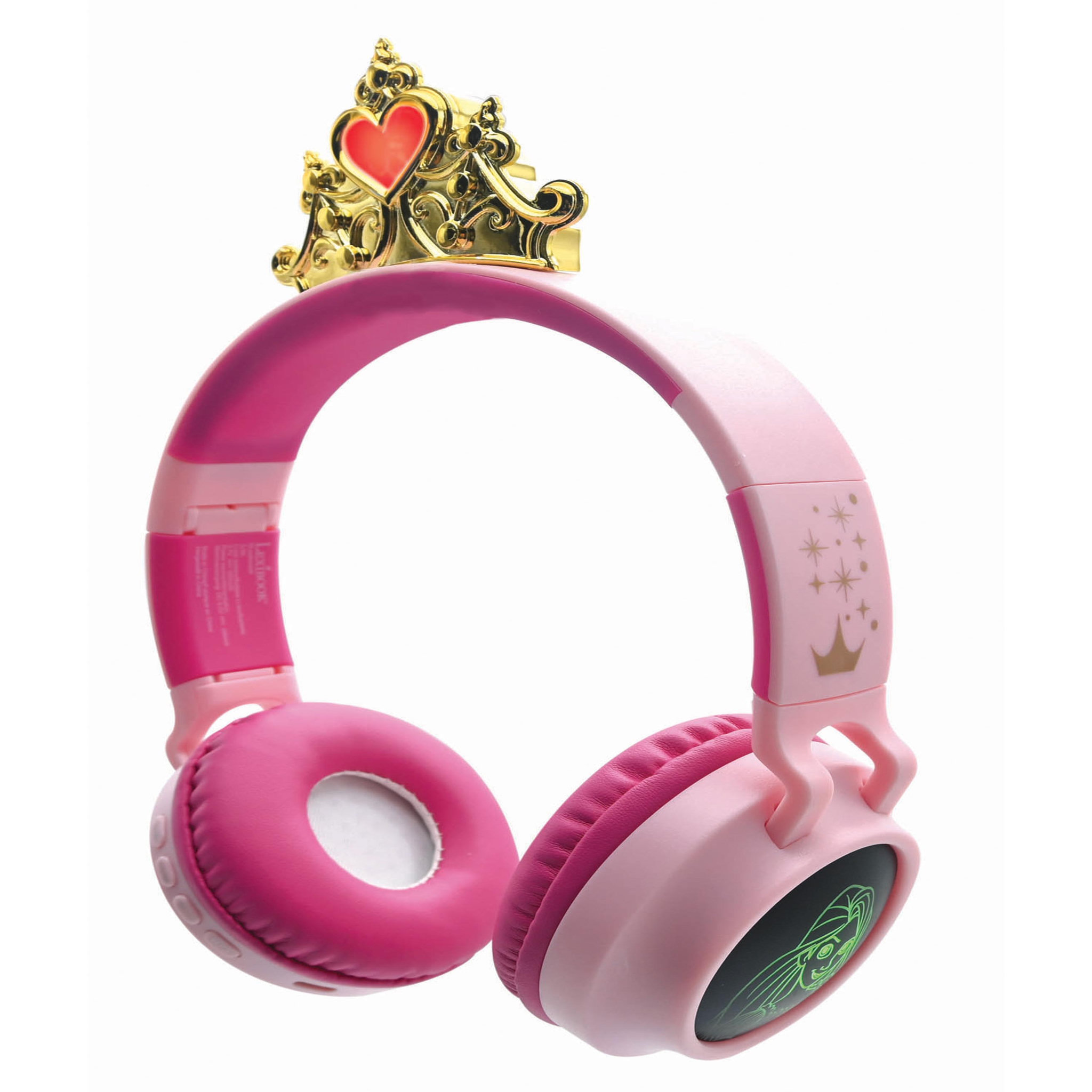 Lexibook Casque lumineux pliable Bluetooth et filaire Princesses Disney avec limitation du volume
