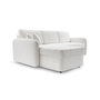 Voir la diapositive 5 : BEST MOBILIER Pocatello - canapé d'angle réversible 4 places - convertible avec coffre - en tissu bouclette
