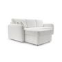 Voir la diapositive 5 : BEST MOBILIER Pocatello - canapé d'angle réversible 4 places - convertible avec coffre - en tissu bouclette