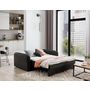 Voir la diapositive 2 : BEST MOBILIER Michelle - canapé droit 3 places convertible avec coffre en velours