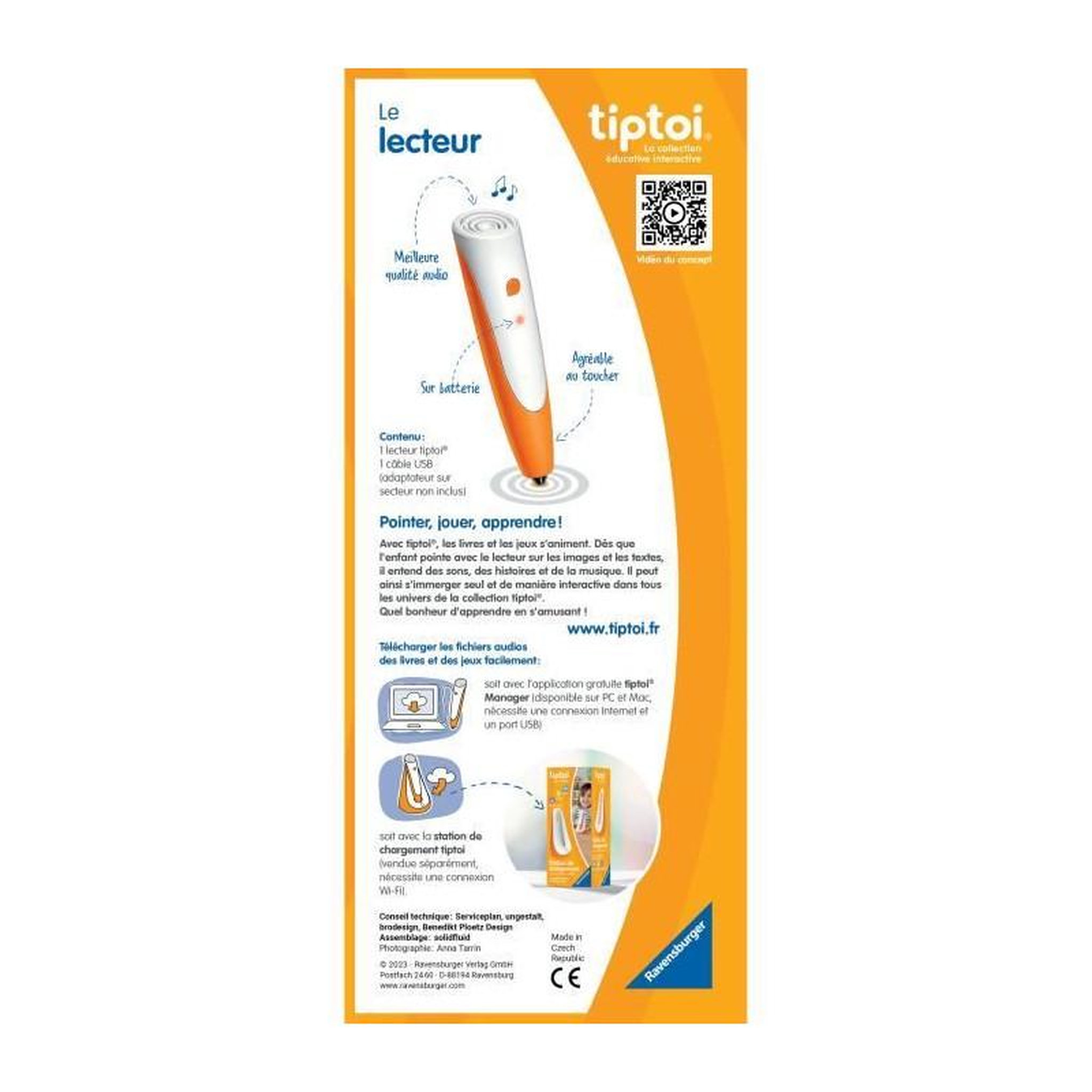 Voir la diapositive 4 : RAVENSBURGER Ravensburger-tiptoi Lecteur-4005556001781-A partir de 2 ans