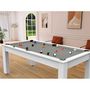 Voir la diapositive 5 : Paris Prix Table de Billard Convertible  Oregon  213cm Blanc & Gris