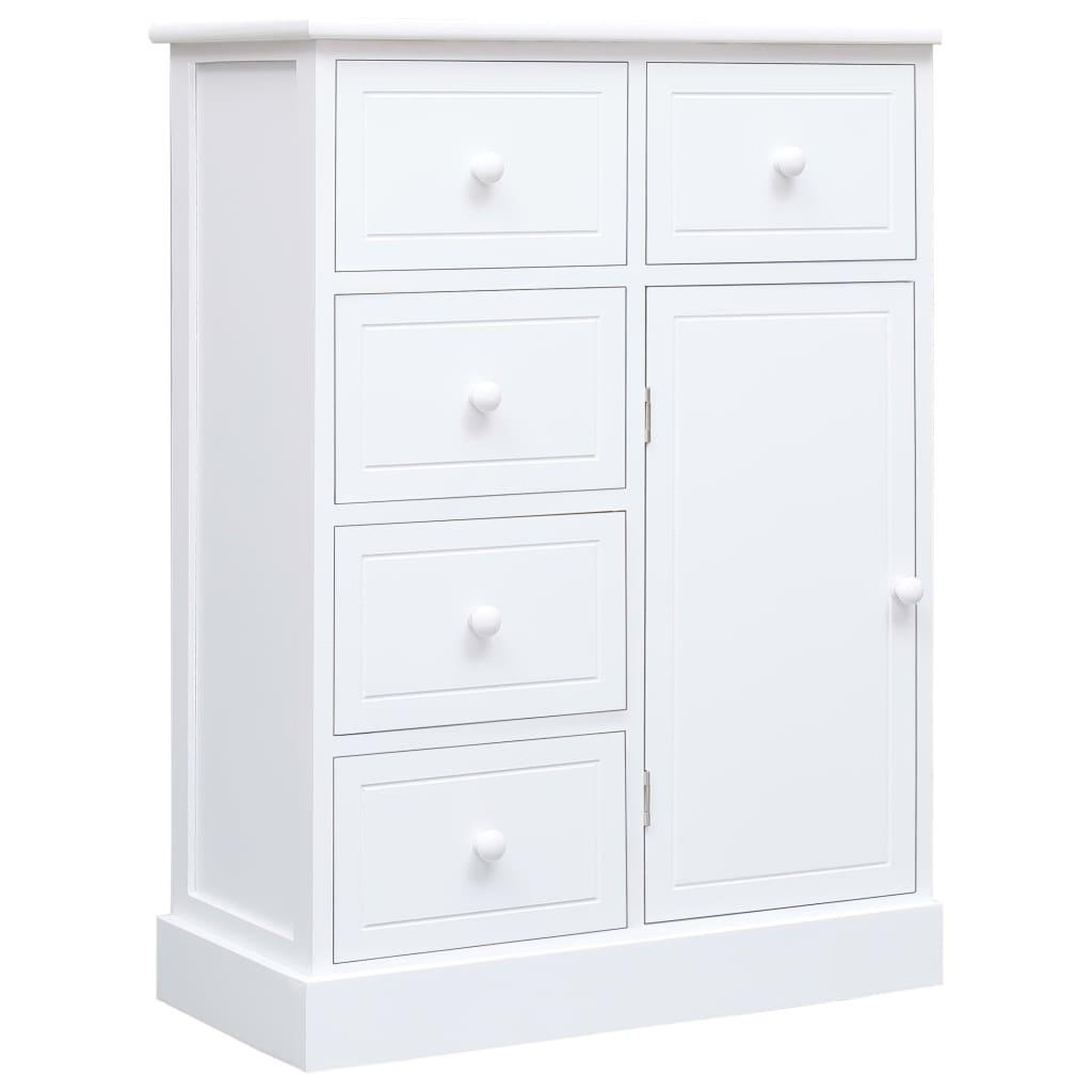 Voir la diapositive 4 : VIDAXL Buffet avec 10 tiroirs Blanc 113x30x79 cm Bois
