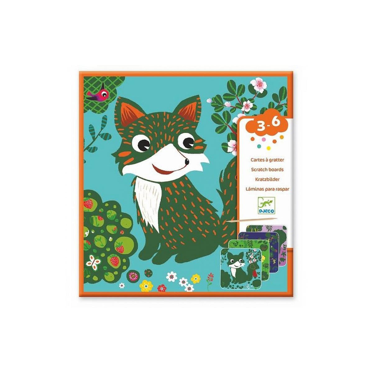 Djeco Carte a gratter Petites Betes