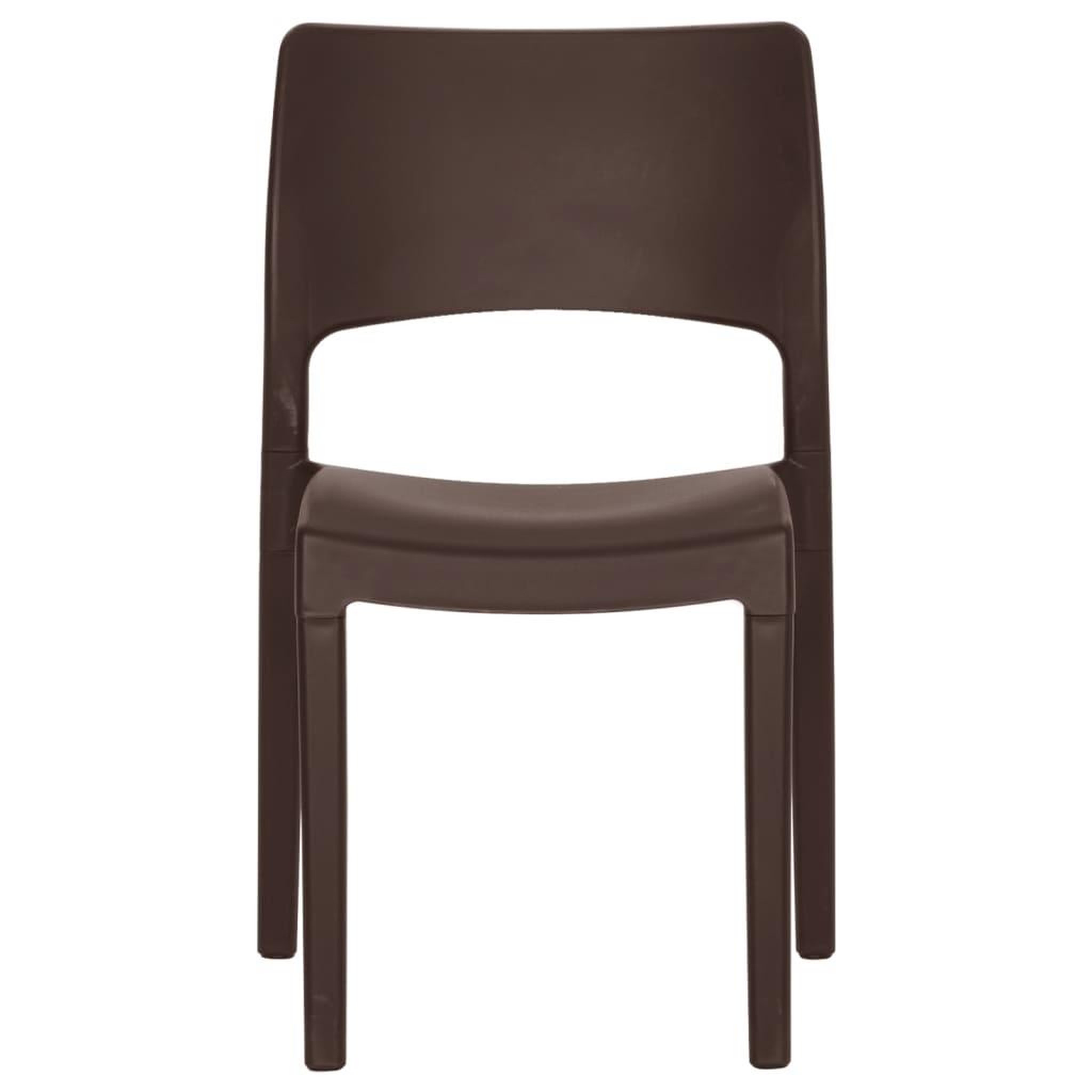 Voir la diapositive 4 : VIDAXL Chaises de jardin lot de 2 Moka Polypropylene