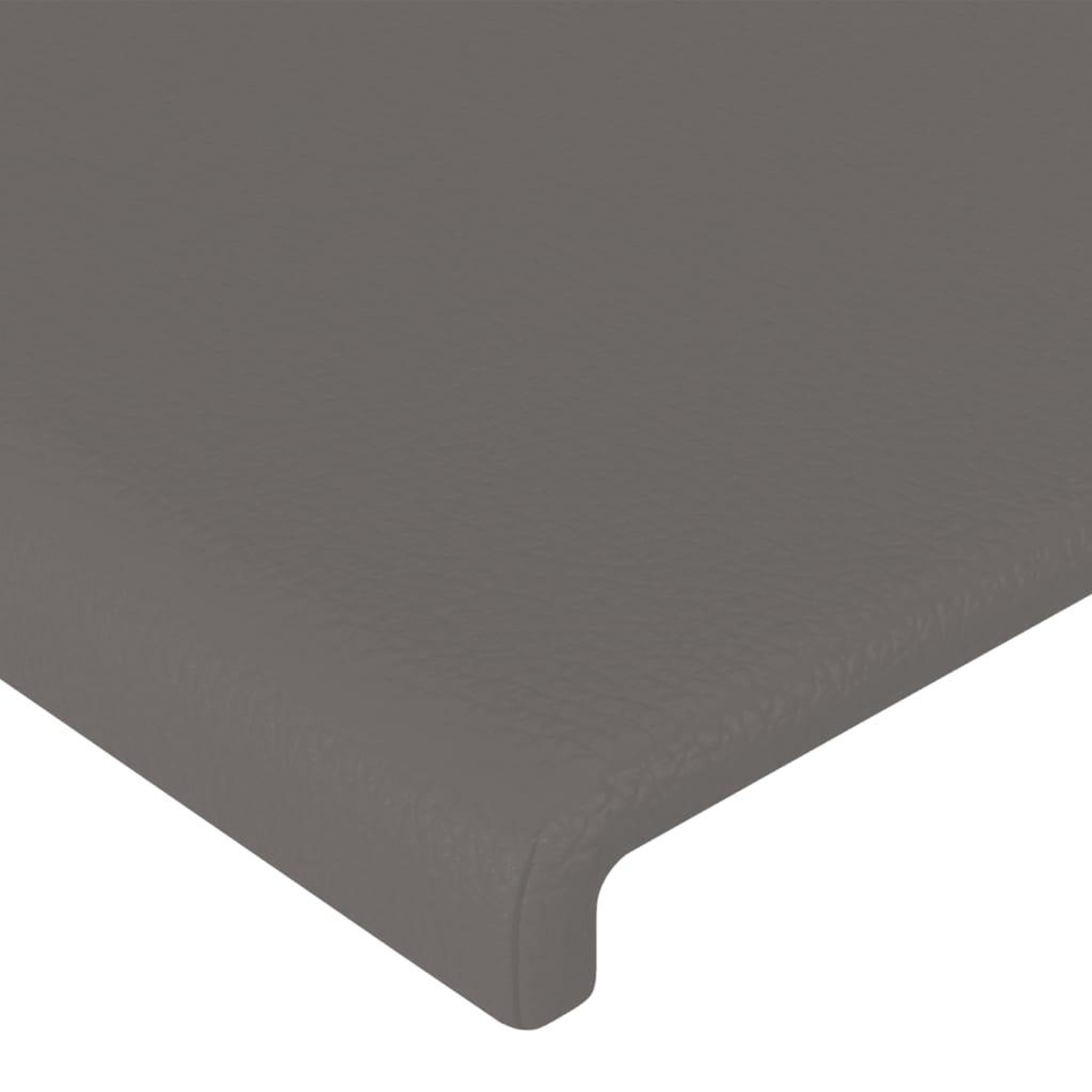 Voir la diapositive 5 : VIDAXL Tete de lit a LED Gris 147x16x118/128 cm Similicuir