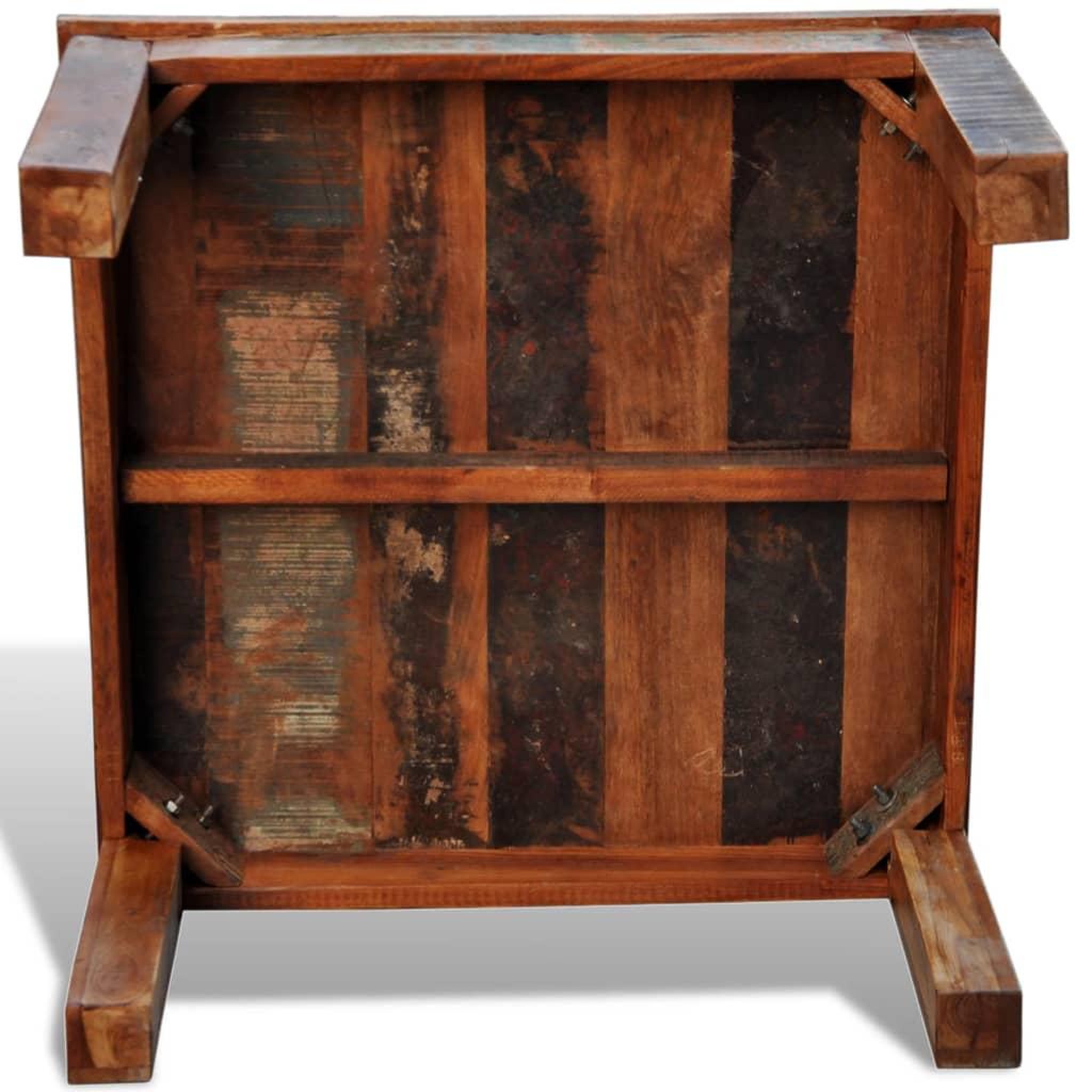Voir la diapositive 5 : VIDAXL Table basse carree bois de recuperation