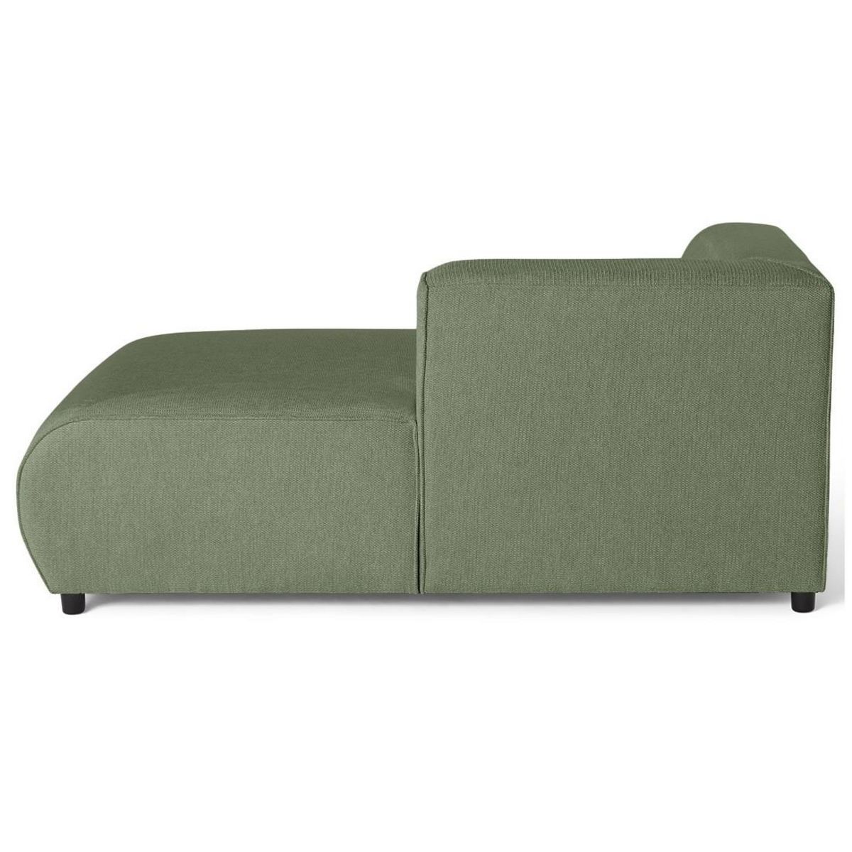 LISA DESIGN Suaro - module d'assise méridienne droit en tissu texturé