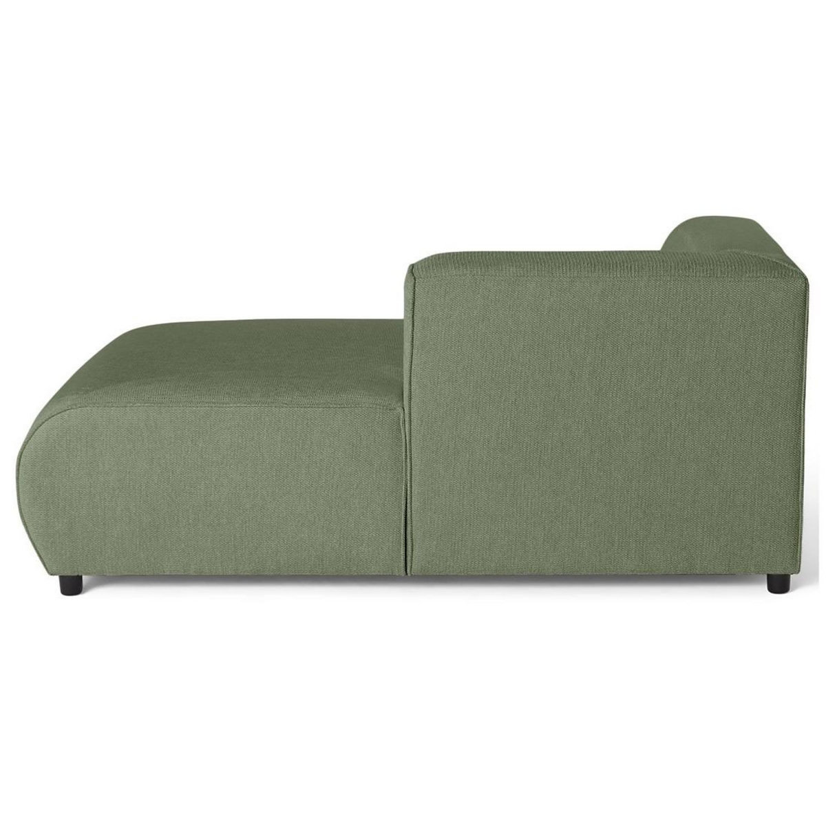 LISA DESIGN Suaro - module d'assise méridienne droit en tissu texturé