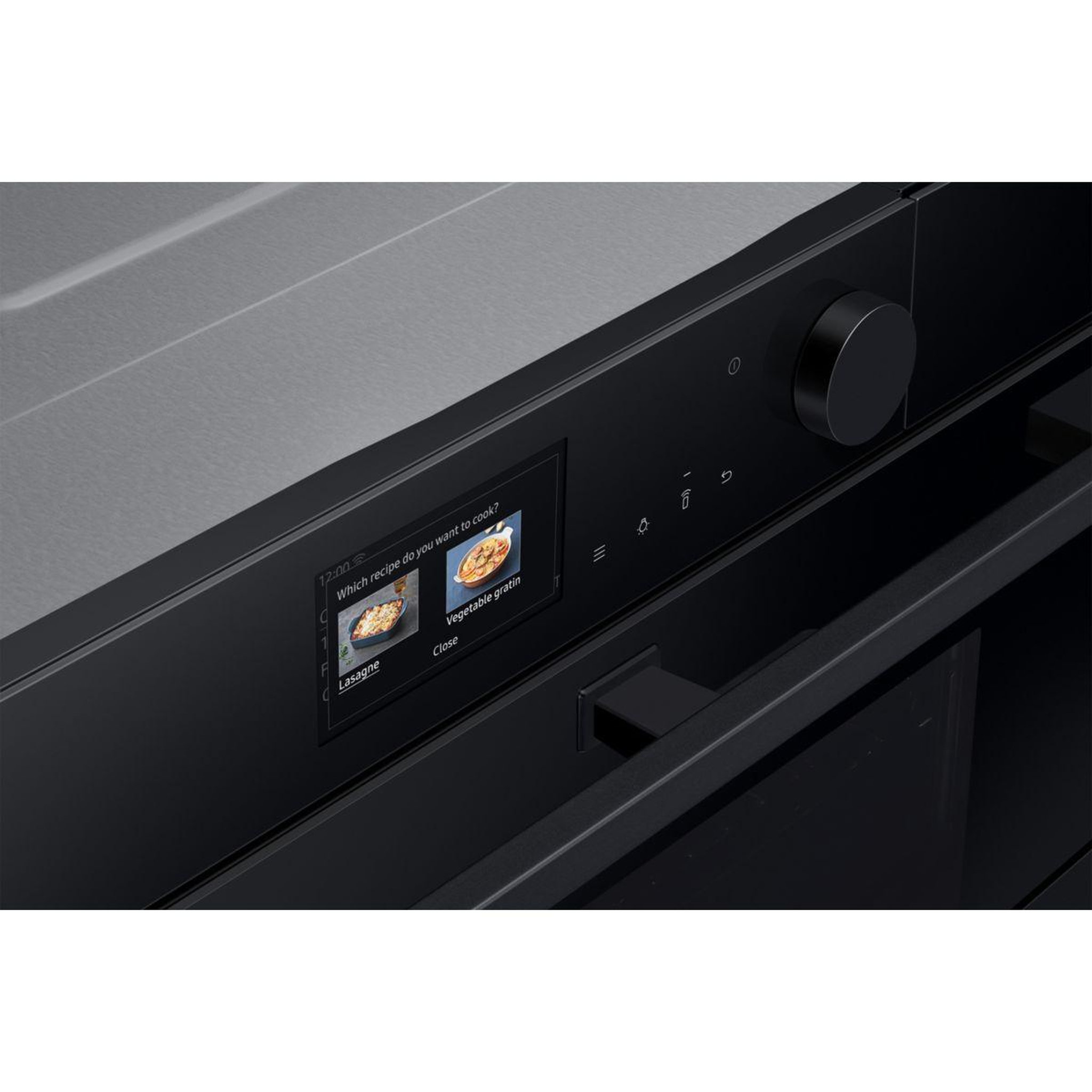 Voir la diapositive 4 : Samsung Four encastrable nv7b6799aak - double cavité - pyrolyse - vapeur - porte froide - rails télescopiques