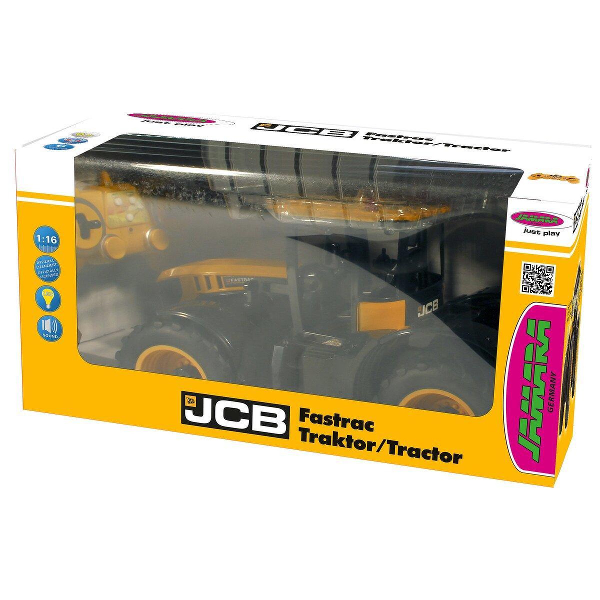 Voir la diapositive 2 : Jamara JCB Fastrac Tracteur 1:16