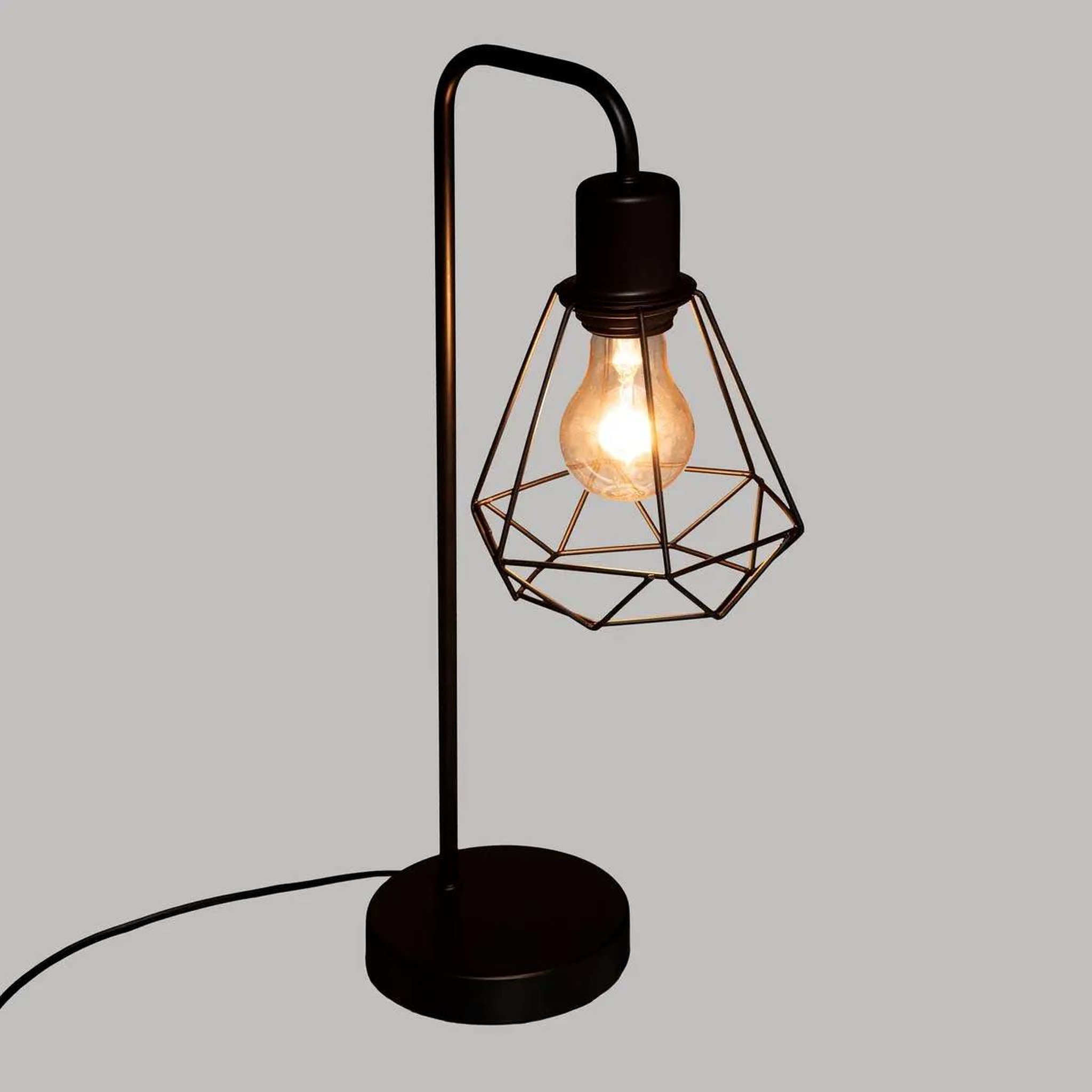 Voir la diapositive 2 : ATMOSPHERA Lampe à poser design  flave  46cm noir