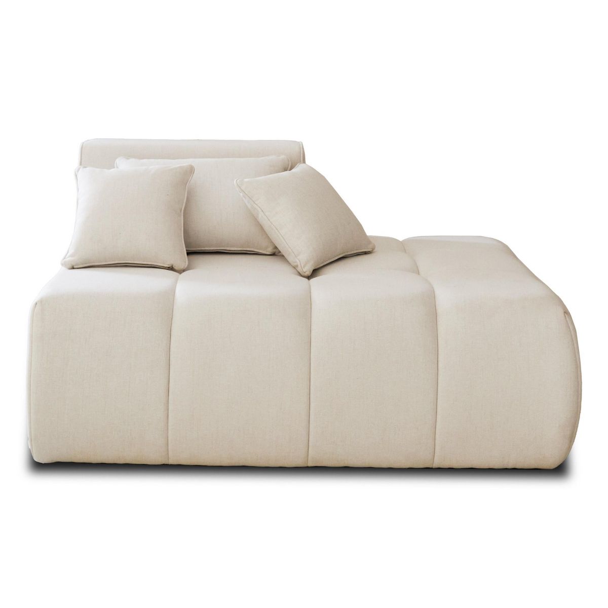 LISA DESIGN Caracas - module d'assise droit - en tissu