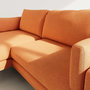 Voir la diapositive 6 : LISA DESIGN Carlos - canapé d'angle gauche 4 places ultra moelleux en tissu texturé
