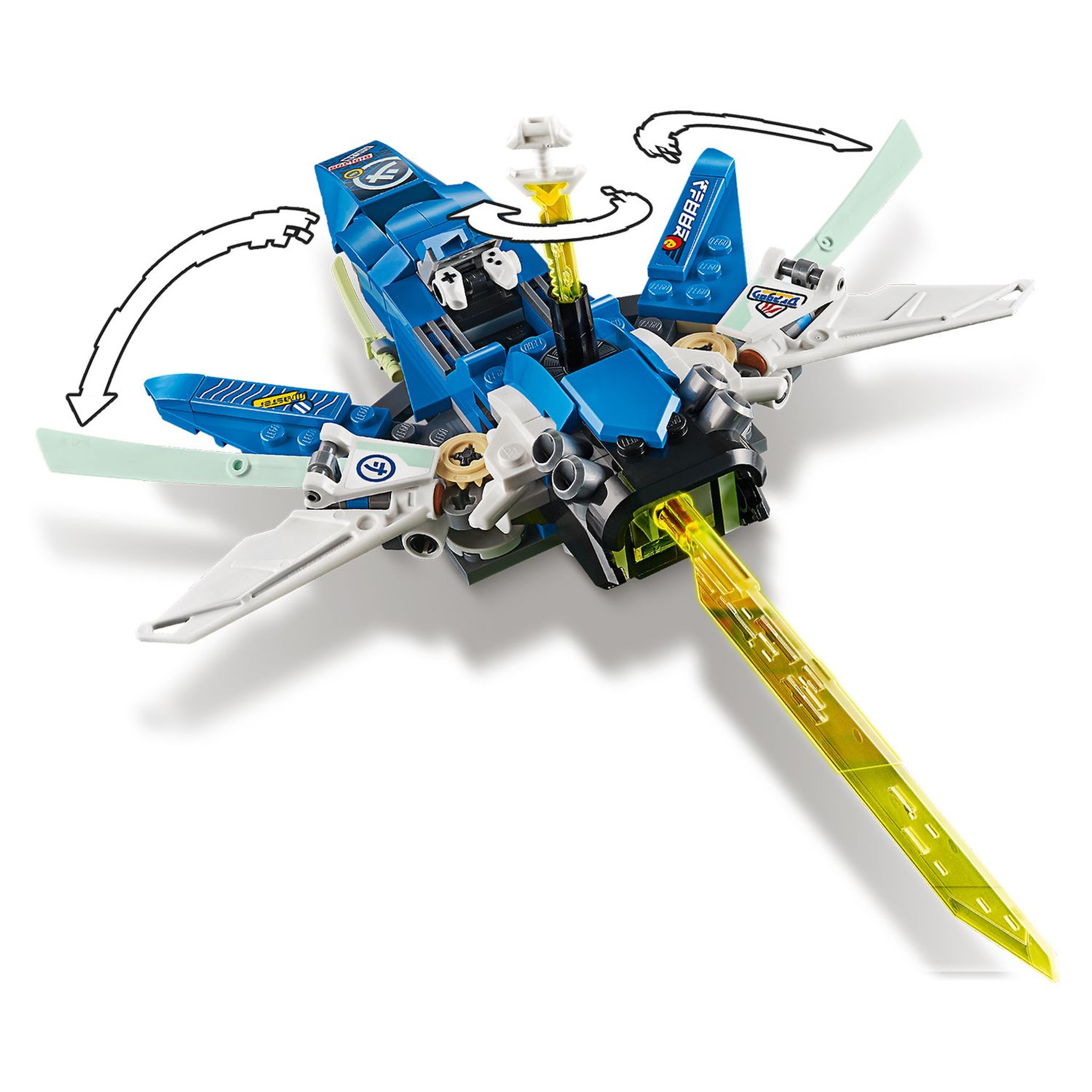 Voir la diapositive 7 : LEGO Ninjago 71709 Les bolides de Jay et Lloyd