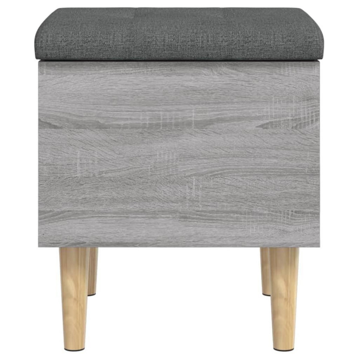 VIDAXL Banc de rangement sonoma gris 42x42x46 cm bois d'ingenierie