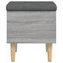 Voir la diapositive 5 : VIDAXL Banc de rangement sonoma gris 42x42x46 cm bois d'ingenierie