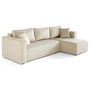 Voir la diapositive 3 : BEST MOBILIER Topaze - canapé d'angle déhoussable réversible 4 places en velours