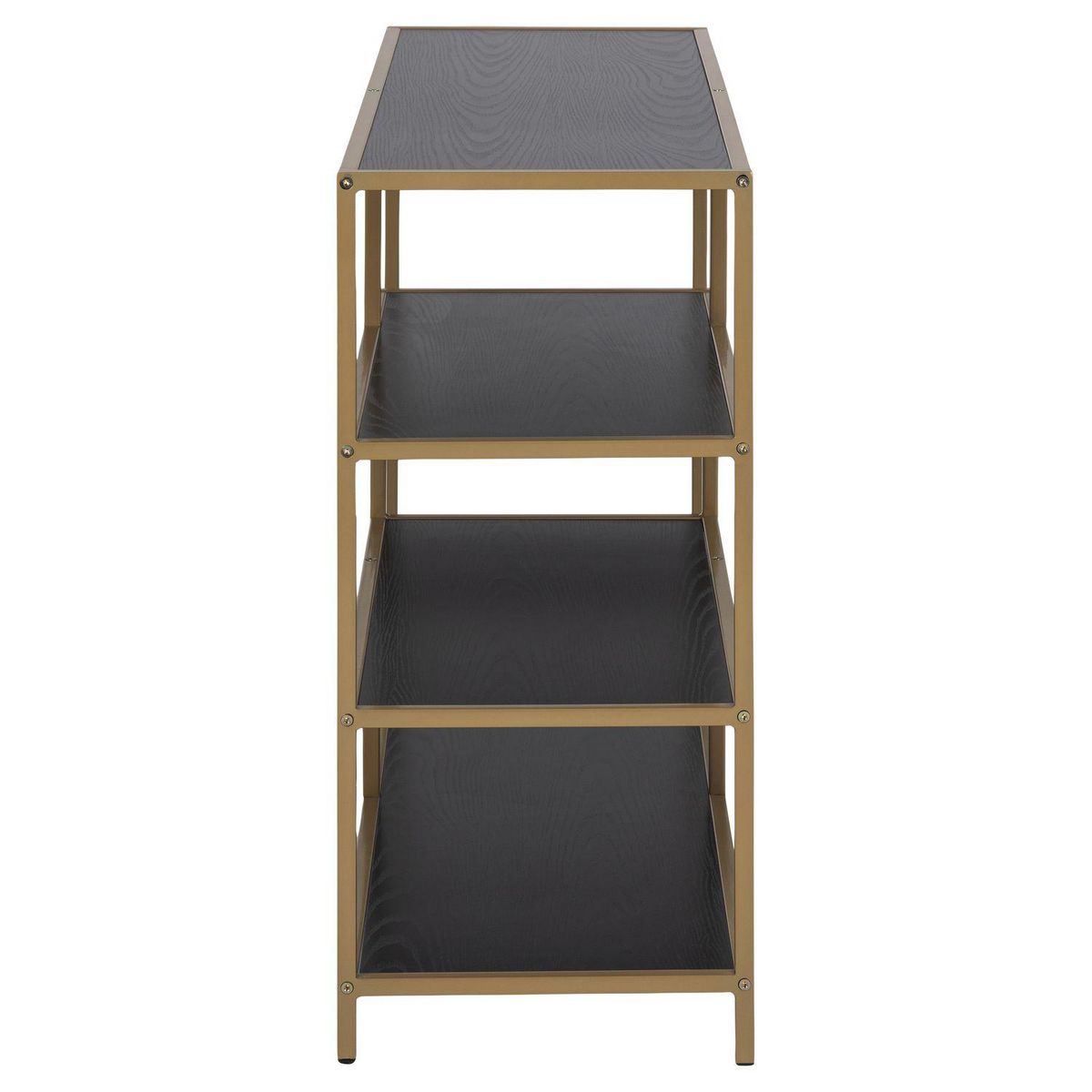 TOILINUX Bibliothèque ouverte Sireine 4 étagères en MDF et métal