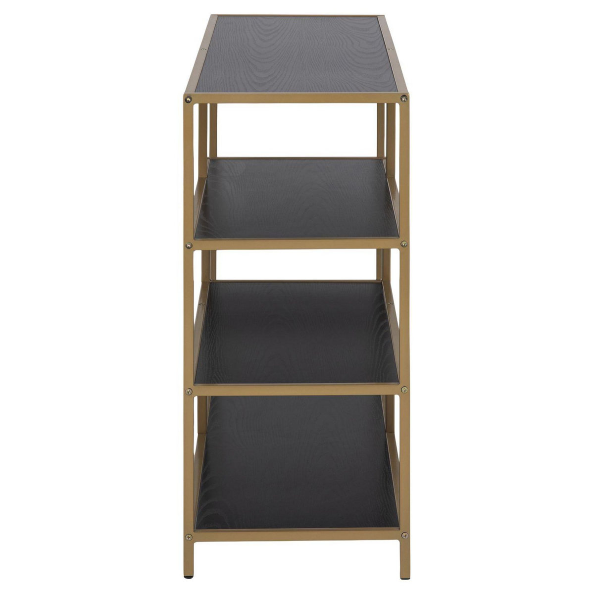 TOILINUX Bibliothèque ouverte Sireine 4 étagères en MDF et métal