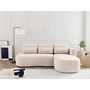 Voir la diapositive 1 : LISA DESIGN Mahina - canapé d'angle droit 4 places convertible avec coffre en velours côtelé