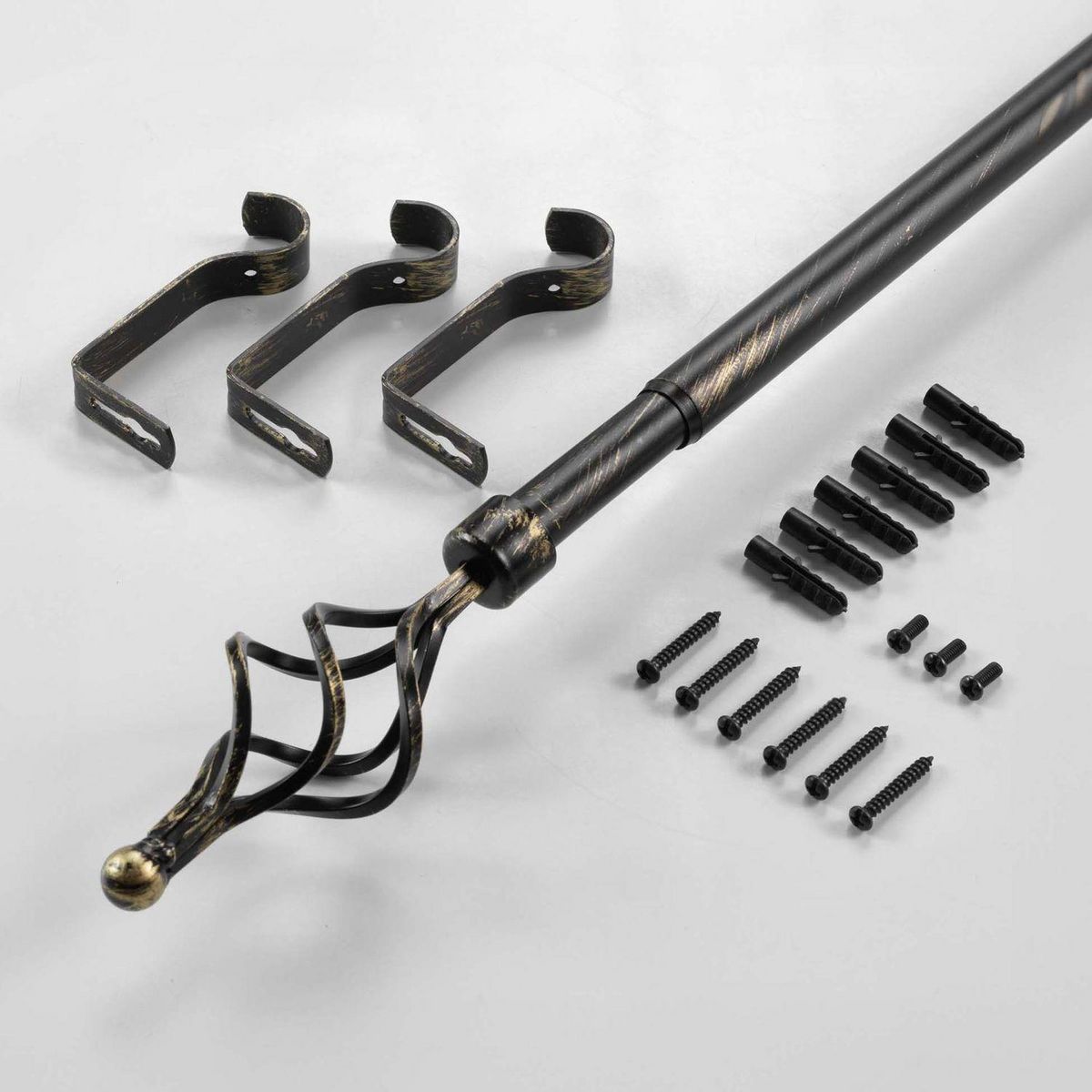 Douceur d'Intérieur Kit de tringle à rideaux extensible TEMPO