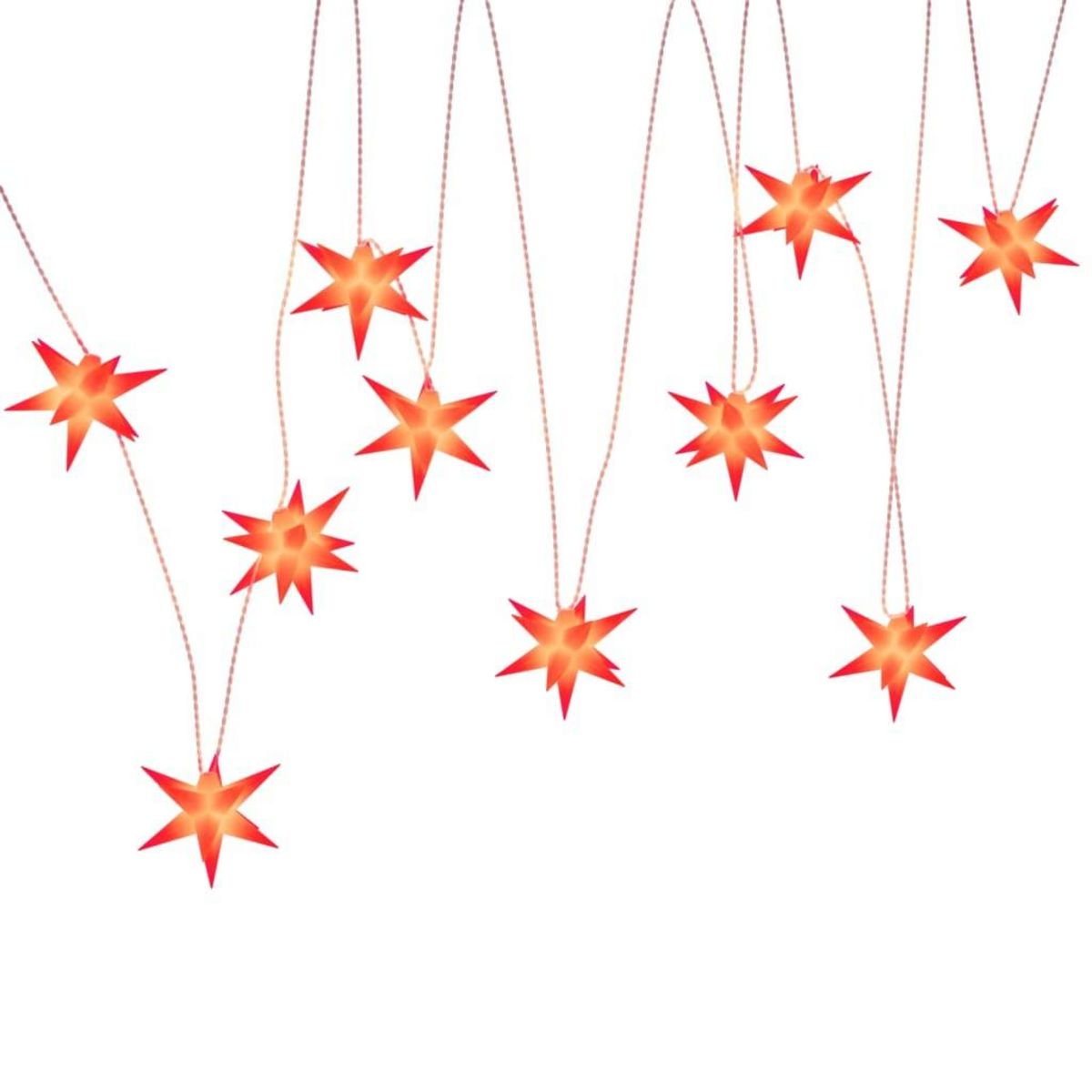 VIDAXL Lumiere de Noël 10 LED rouge 10 cm