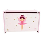 Fun House Coffret a jouets en bois - Danseuse Ballerine - FUN HOUSE - H.40 x L.58 x P.36 cm