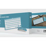 Voir la diapositive 3 : Pantone Pantone PT-KB09G1 clavier Souris incluse Maison RF sans fil QWERTY Italien Bleu