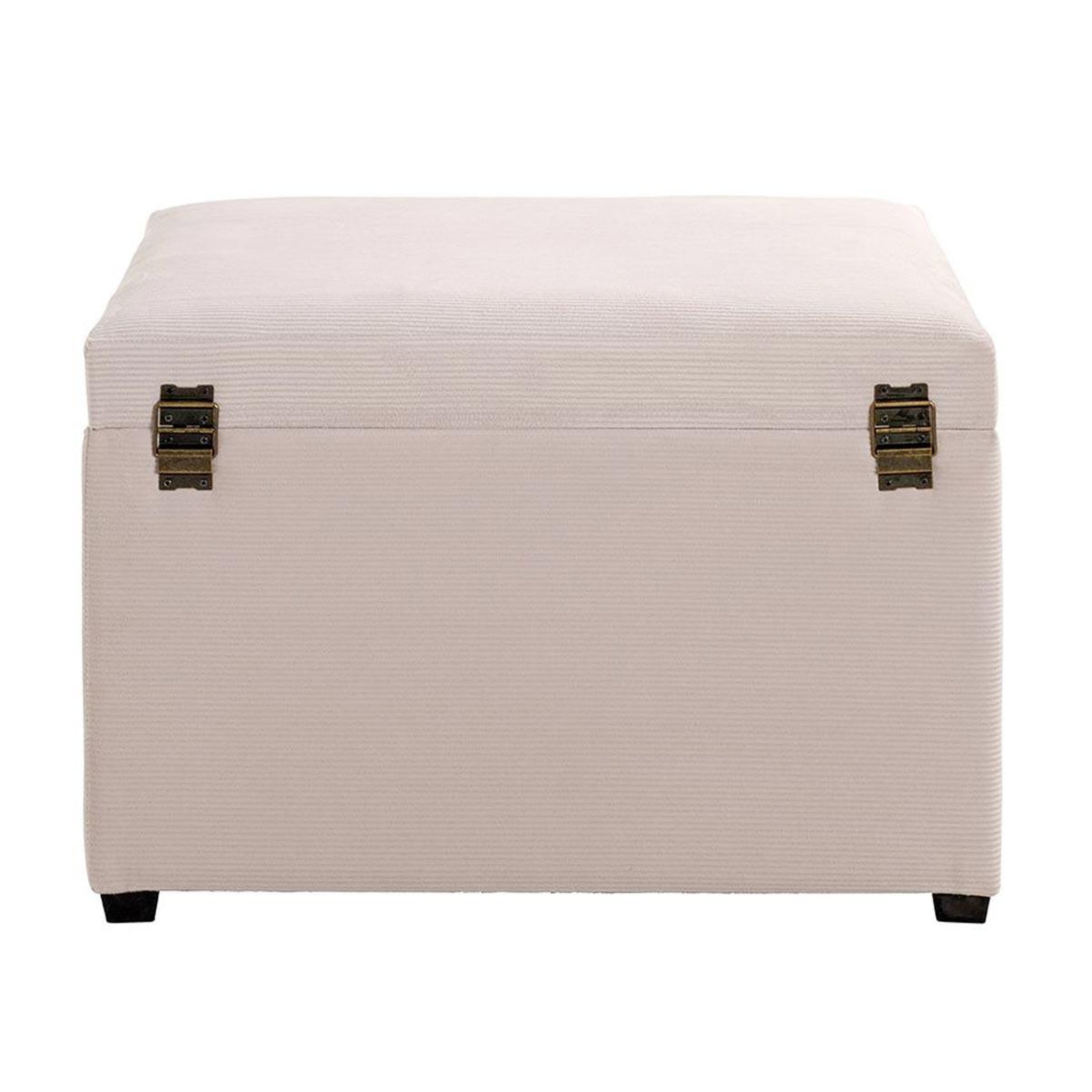 Voir la diapositive 5 : Paris Prix Banc coffre de rangement côtelé  timmy  58cm écru