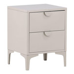 Paris Prix Table de Chevet 2 Tiroirs  Piring  60cm Beige