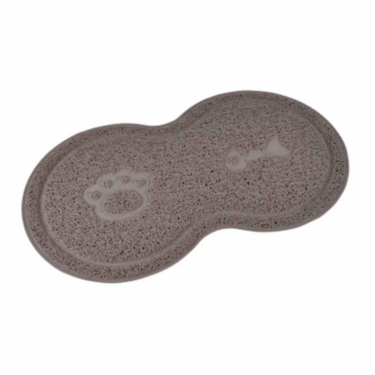 Paris Prix Tapis Repas pour Chien & Chat  Double  46cm Taupe