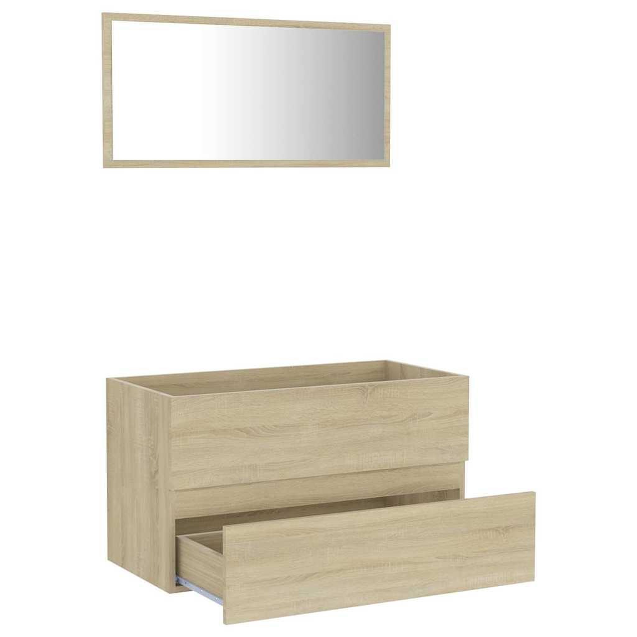 Voir la diapositive 3 : VIDAXL Ensemble de meubles de salle de bain 2 pcs chene sonoma