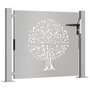 Voir la diapositive 3 : VIDAXL Portail de jardin 105x80 cm acier corten conception de l'arbre