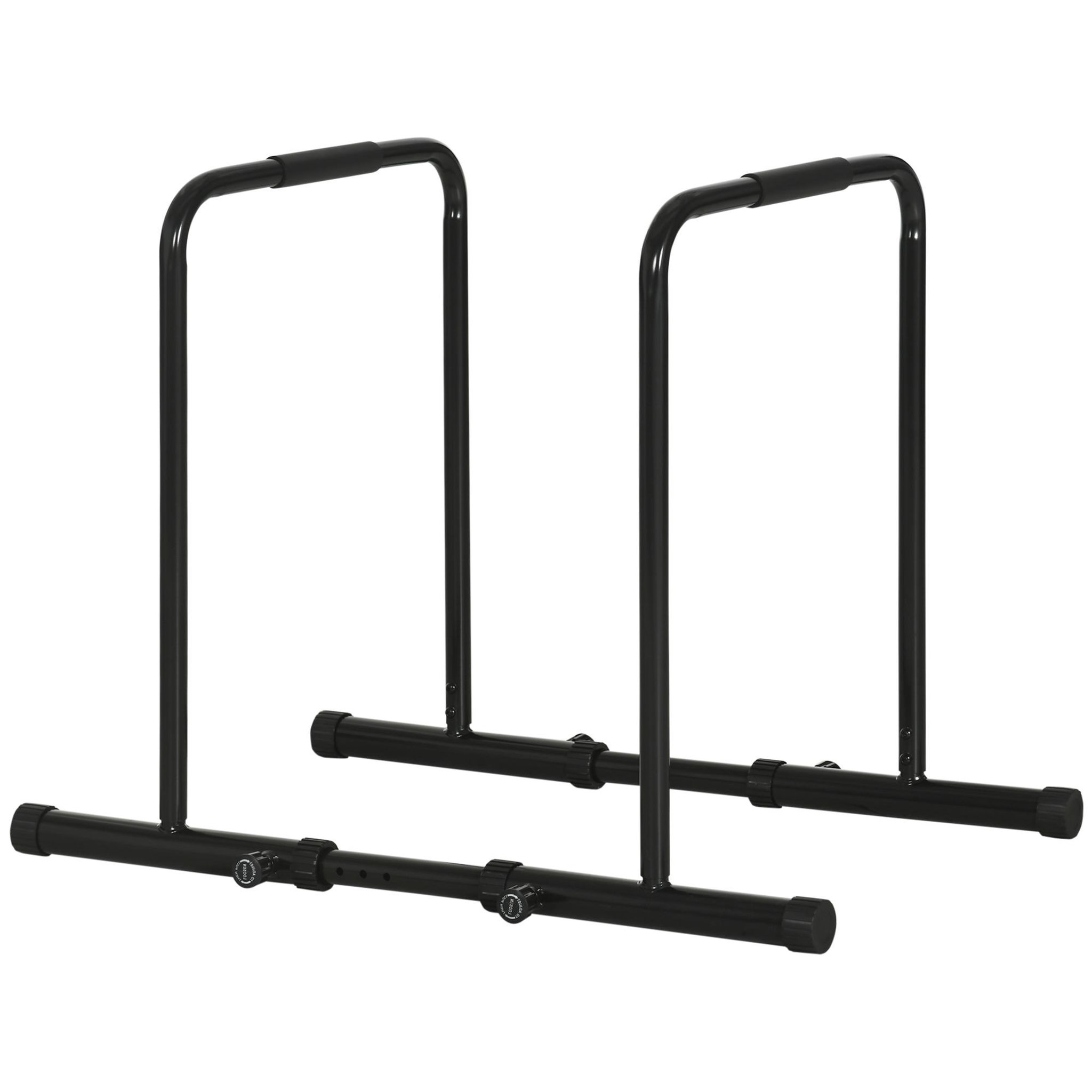Voir la diapositive 5 : HOMCOM Barres à dips réglables - acier - 102x65x90cm - noir