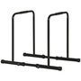 Voir la diapositive 5 : HOMCOM Barres à dips réglables - acier - 102x65x90cm - noir