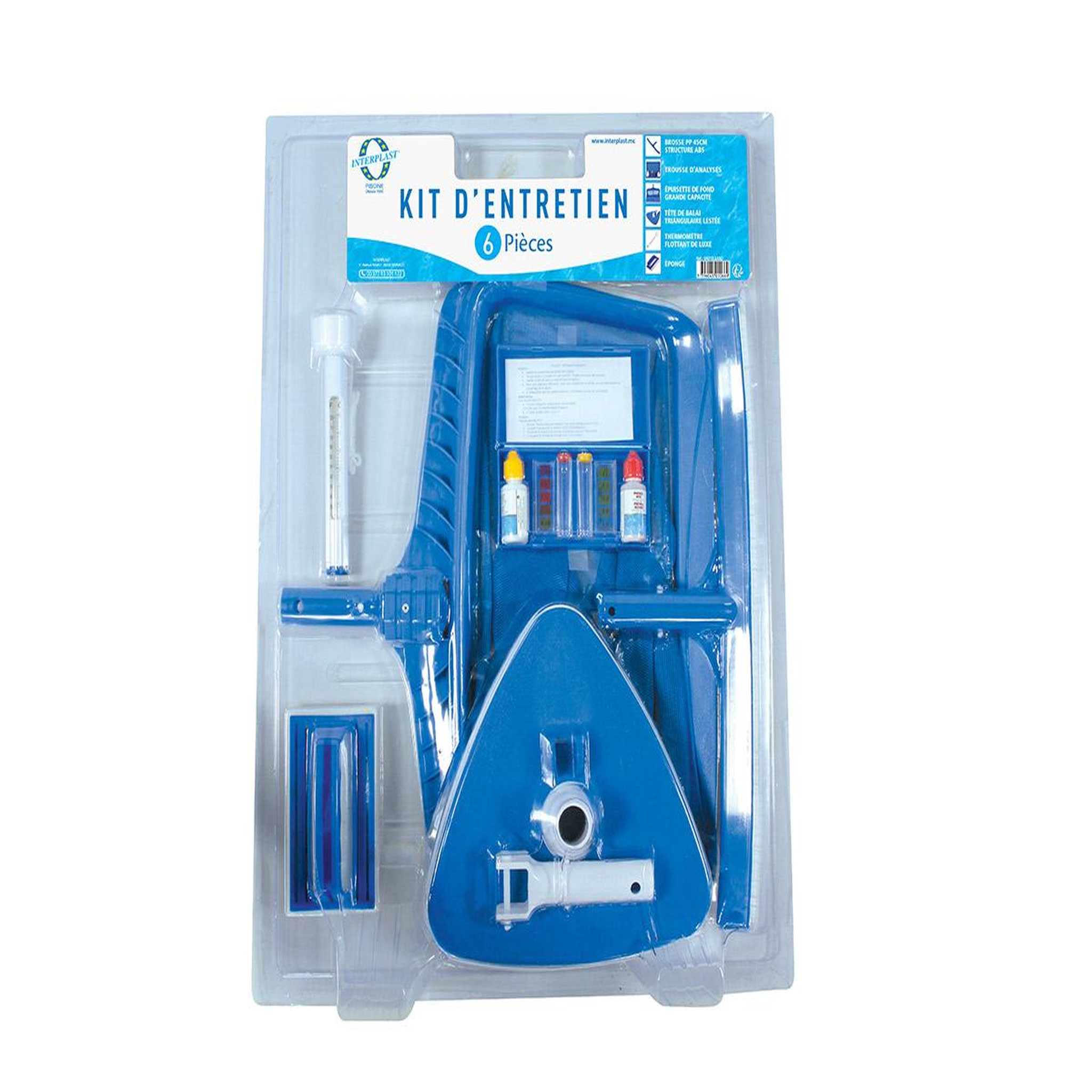 AQUAZENDO Kit d'entretien piscine 6 pièces - aquazendo