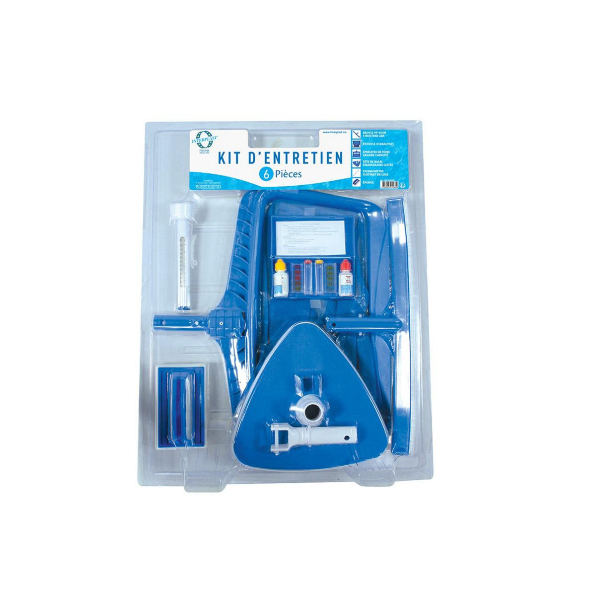 AQUAZENDO Kit d'entretien piscine 6 pièces - AquaZendo